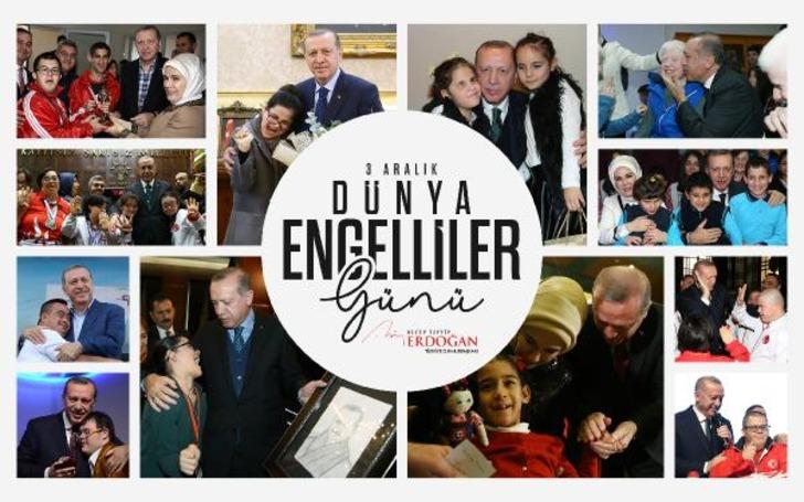 
Cumhurbaşkanı Erdoğan'dan 'Engelliler Günü' paylaşımı
