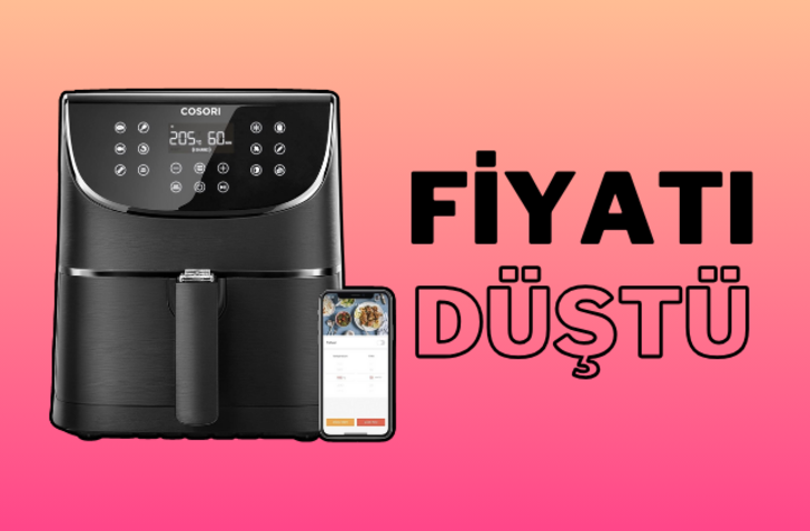 
Fiyatı düştü! Çok satan Cosori airfryer Günün Fırsatları kapsamında indirimde
