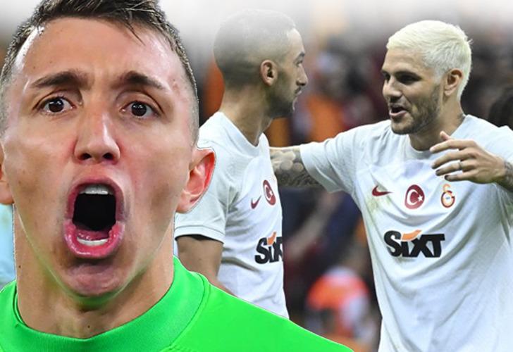 
Galatasaray'da antrenman krizi! Hakim Ziyech'in olay yaratacak hamlesini Muslera son anda önlemiş...
