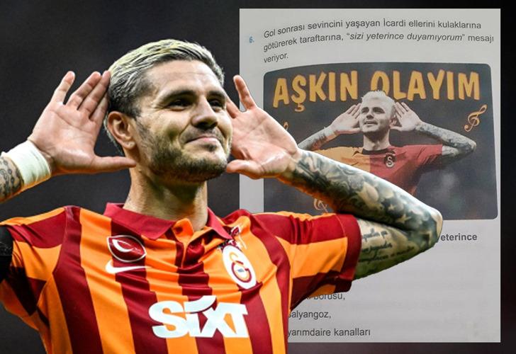 
Galatasaray'ın yıldızı Icardi ders kitaplarına girdi! İşte sorulan soru
