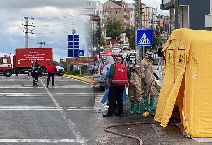 
Kocaeli'de kargo firmasında panik anları! Paketten kimyasal madde sızdı, ekipler sevk edildi
