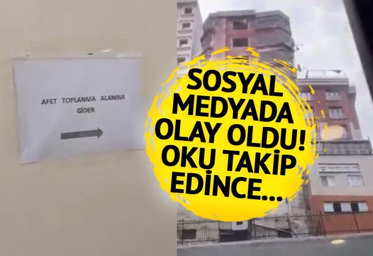 
Ok işaretiyle gösterilen afet toplanma alanı İstanbul'daki akılalmaz binaya çıktı! Sosyal medyada çok konuşulan görüntüler... Bağcılar Belediye Başkanı'ndan açıklama
